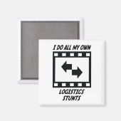 Logistikstunts Magnet (Vorderseite/Rückseite)