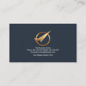 Logistischer Transport einfacher, fett-Goldliniens Visitenkarte (Rückseite)