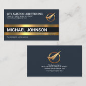 Logistischer Transport einfacher, fett-Goldliniens Visitenkarte (Vorne/Hinten)