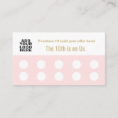 Logo 10 Salon Briefmarke Loyalität hochladen Treuekarte (Vorderseite)