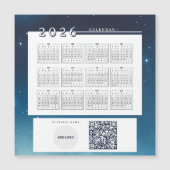 Logo 2026 Kalender QR-Code Magnetkarte hinzufügen (Vorderseite)