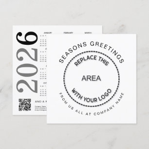 Logo 2026 Kalender QR Code Unternehmen Weihnachten