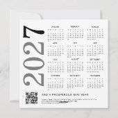 Logo 2027 Kalender QR Code Firmen Weihnachten (Rückseite)