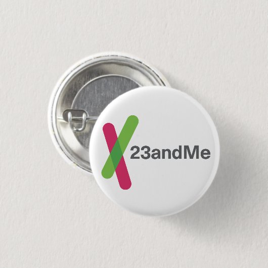 Logo 23andMe Mini-Knopf Button (Vorne & Hinten)