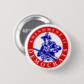 Logo 2,25" der Änderungs-II Demokraten Knopf Button (Vorne & Hinten)