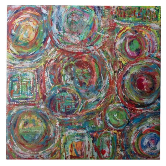 Logo 2 6 x 6 Keramiken Fliese (Vorderseite)