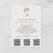 *~* Logo 3 QR - Mythologie DAVID AP45 Griechischer Visitenkarte (Rückseite)