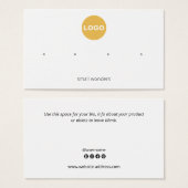 Logo 4 "Gestühlte Ohrloch-Anzeigetafel hinzufügen" (Vorne & Hinten)