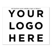 Logo 4" x 5" gummistempel (Prägung)