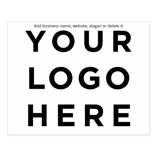 Logo 4" x 5" gummistempel (Prägung)