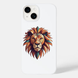 Logo-Abdeckung für Tribal Geometric Lion Case-Mate iPhone 14 Hülle
