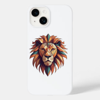 Logo-Abdeckung für Tribal Geometric Lion Case-Mate iPhone 14 Hülle