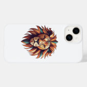 Logo-Abdeckung für Tribal Geometric Lion Case-Mate iPhone Hülle (Rückseite (Horizontal))