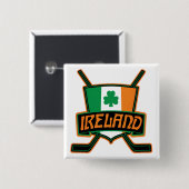 Logo-Abzeichen für die Ice Hockey-Flagge Button (Vorne & Hinten)