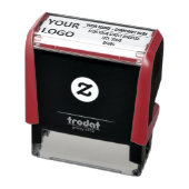 Logo-Adresse Gerahmte Design-Briefmarke Beruflich Permastempel (Produkt)