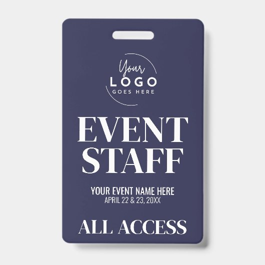 Logo All Access VIP Event Staff Ausweis (Front)
