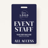Logo All Access VIP Event Staff Ausweis (Rückseite)