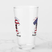 Logo "American Geology Rock Hammer" - individuell  Glas (Links)