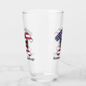 Logo "American Geology Rock Hammer" - individuell  Glas (Rechts)