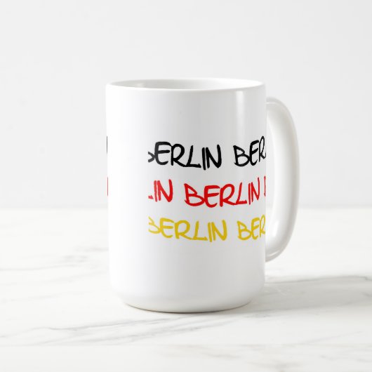Logo-Andenken Berlins, Deutschland Kaffeetasse (VorderseiteRechts)