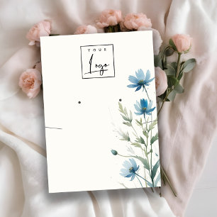 Logo-Anzeige für die blaue Wildblume Visitenkarte