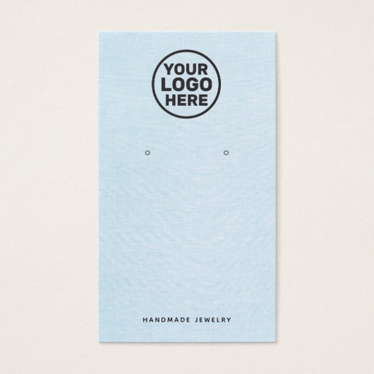 Logo-Anzeiger für hellblaue Ohrringe (Vorderseite)