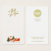 Logo-Anzeigetafel für Weihnachtsfeiern (Vorne & Hinten)