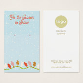 Logo-Anzeigetafel für Weihnachtsfeiern (Vorne & Hinten)