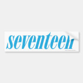 Logo-Aqua siebzehn Autoaufkleber (Vorne)