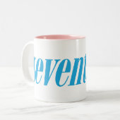 Logo-Aqua siebzehn Zweifarbige Tasse (Vorderseite Links)