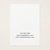 Logo-Aquarellenkarte Eukalyptus Ohrringe Anzeigeta (Rückseite)