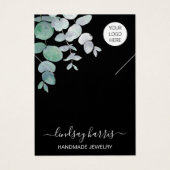 Logo-Aquarellenkette Schwarze Grafikkarte (Vorderseite)