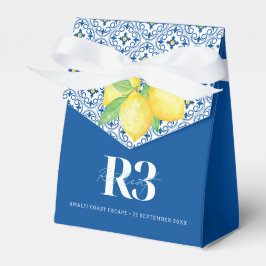 Logo "Aquarellfarben Lemons Mediterranes Tile" Geschenkschachtel