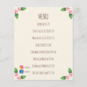 Logo Aquarellkaffee Tasse und Blume Café Flyer (Hinten)