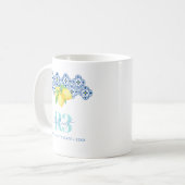 Logo "Aquarellon Lemon Mediterrane Tile" Kaffeetasse (Vorderseite Links)