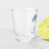 Logo "Aquarellon Lemon Mediterrane Tile" Schnapsglas (Links)