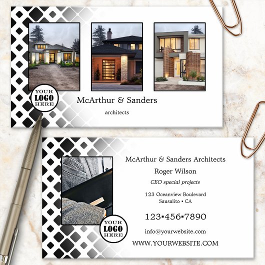 Logo-Architektur für Ihre Fotos Visitenkarte
