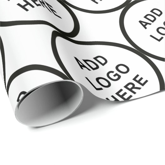 Logo Art Slogan Custom Foto Erstellen Sie es selbs Geschenkpapier (Rolleneckpunkt)