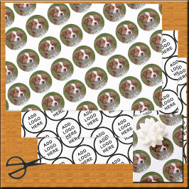 Logo Art Slogan Custom Foto Erstellen Sie es selbs Geschenkpapier Set