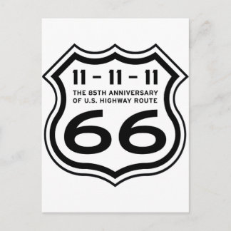 Logo-Artikel auf der Route 66, 85. Jahrestag Postkarte