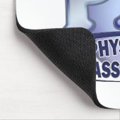 LOGO-ARZT-ASSISTENT PAS BLAUER MOUSEPAD (Ecke)