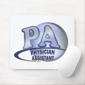 LOGO-ARZT-ASSISTENT PAS BLAUER MOUSEPAD (Mit Mouse)