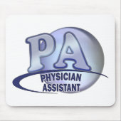 LOGO-ARZT-ASSISTENT PAS BLAUER MOUSEPAD (Vorne)