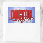 LOGO-ARZT NUKLEAR RECHTECKIGER AUFKLEBER (Tasche)