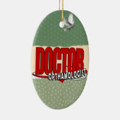LOGO-ARZT OPTHAMOLOGIST KERAMIK ORNAMENT (Rechts)