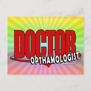LOGO-ARZT OPTHAMOLOGIST POSTKARTE