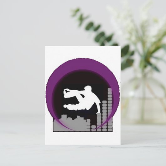 Logo auf bg postkarte (Stehend Vorderseite)