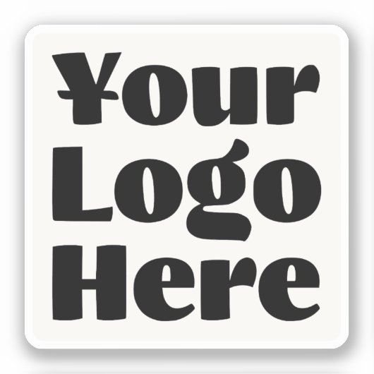 Logo auf dem Firmenstandort Vinyl Square Aufkleber (Vorderseite)