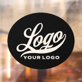 Logo auf dem schwarzen Vinyl-Oval, Firmenmarke Bus Fensteraufkleber (Blatt 2)