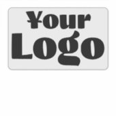 Logo auf dem Vinyl-Rechteck-Fenster für Geschäftsr Aufkleber (Vorderseite)